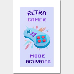 retro gamer geeky Posters and Art